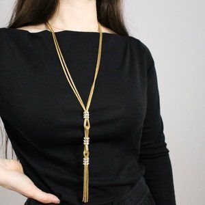 Gold Braided Chain Necklace